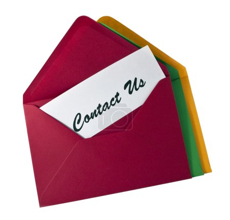 Contact Us- card in the envelope