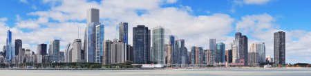 Chicago city urban skyline panorama