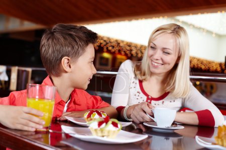 Enjoying meal