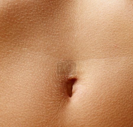 Close up stomach of woman, closeup background