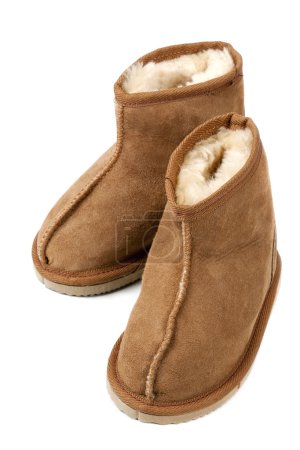 Sheepskin Boots on White