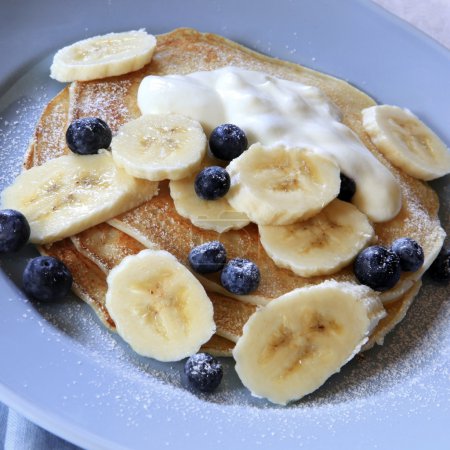 Blueberry and Banana Pancakes