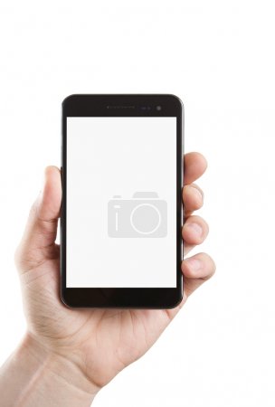Blank smart phone with clipping path