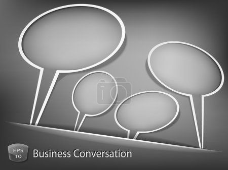 Business conversation concept