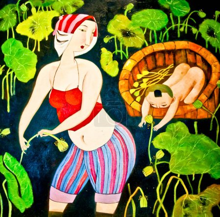 The Painting of native thai style