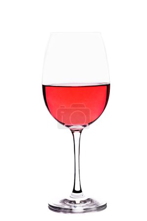 Wineglass with rosè wine