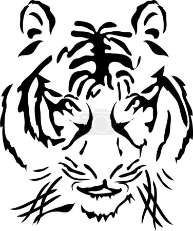 Bengal tiger head