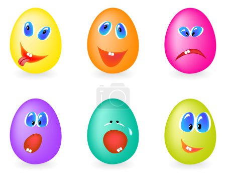 Emoticons on the eggs