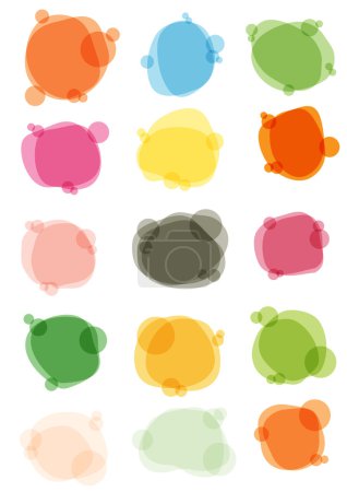 Multicolored bubbles for speech