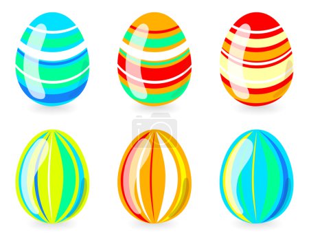 Creative six easter eggs