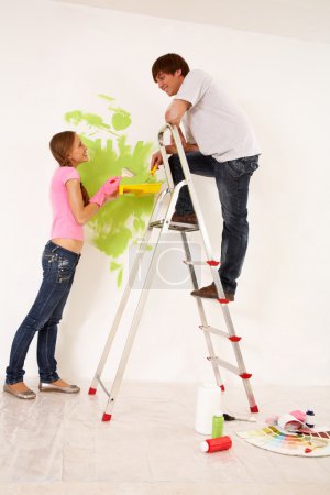 Painting together