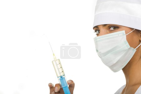 Doctor with syringe